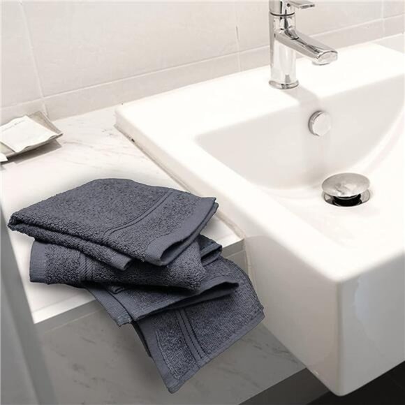 Washcloths 12 Pack – Size 12” x 12” – Soft & Absorbent Wash - Picture 6 of 7